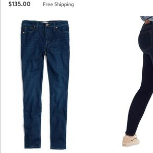 Madewell size 24 9in high rise skinny jeans